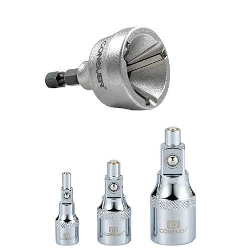 CONQUER Precision Tooling Bundle: Deburring Chamfer Tool and Magnetic Extension Bars