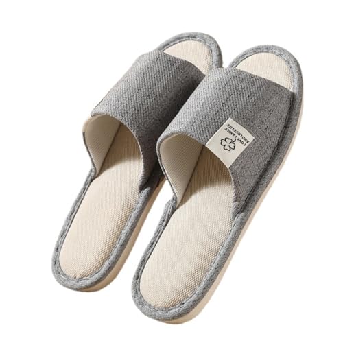 Linen Slippers Disposable Slippers for Guests Bulk Pack for Hotel Shoeless Home Non-slip Silence