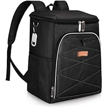 Leakproof Cooler Backpack Oxford Waterproof Picnic Thermal Insulated Bag Food Container (Color : Black Size : One Size)