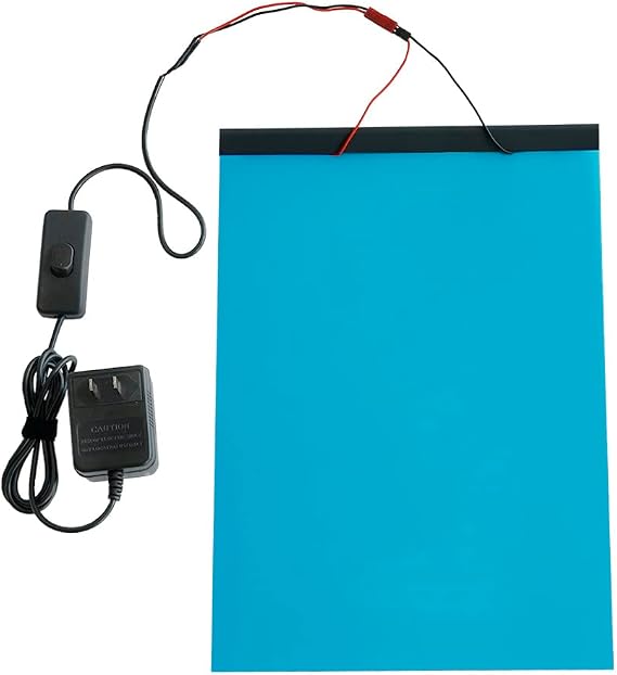 Smart Film PDLC Switchable Smart Film Adhesive Smart Glass Film for Meeting Room Office Home etc. A4 Size (Blue)