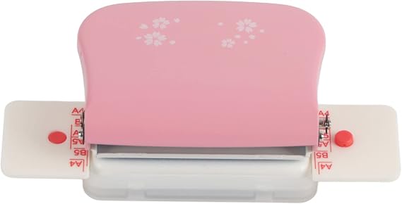 Cinch Book Binding, Coil Binding Machine, Manual Binding Machine, Mini Spiral Binding, Manual Binding Machines Multipurpose 6 Holes Cinch Book Binding Machine for Home Office(Pink), Manual bindin