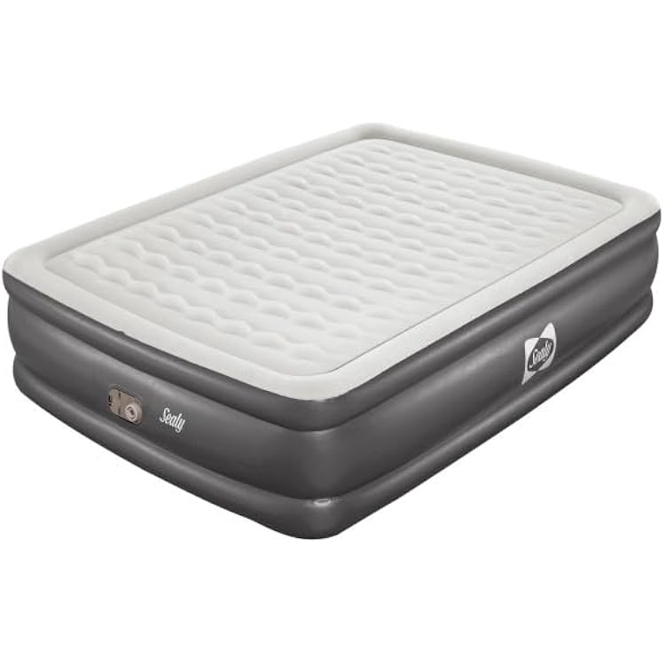 Sealy Tritech Queen Sized 20 Air Mattress Bed 2 Person wBuilt-in AC Pump & Bag