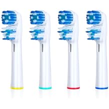 Replacement Brush Heads Compatible with Oral B- Double Clean Design, Double Clean Brush Heads, Compatible with Braun Oral-B Dual Clean Electric Toothbrush (16-Pack)