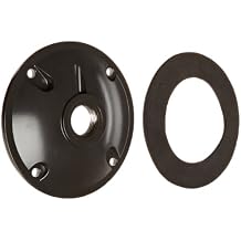RAB Lighting XC1A Heavy Duty Weatherproof Round Cover, Aluminum, 1/2" Hole Size, 4" Diameter, Bronze