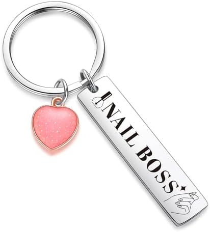 ZNOSVEI Nail Salon Decor Keychain Nail Boss Gift Nail Tech Gifts For Nail Technicians Jewelry Nail Artists Keychain Manicurist Gift Manicurist Graduation Jewelry Nail Lover Keychain