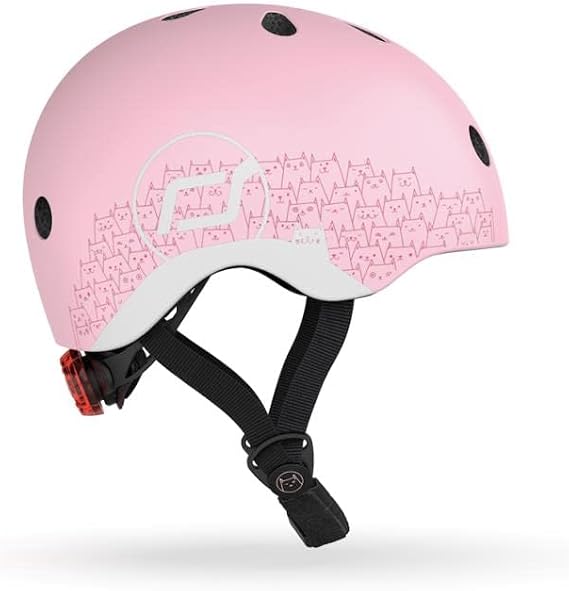 Scoot & Ride and Helmet Reflective Baby Helmet XXS-S Pink 181206-96496
