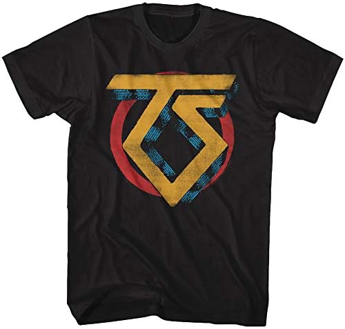 Twisted Sister Heavy Metal Band Vintage TS Logo Adult T-Shirt Tee