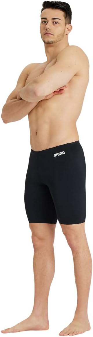 arena Solid Team Men's Swimming Swimsuit, Quick-Drying Swimsuit, Men's Jammer Swimsuit, MaxLife Fabric with Maximum Chlorine Resistance and UPF 50+ UV Protection