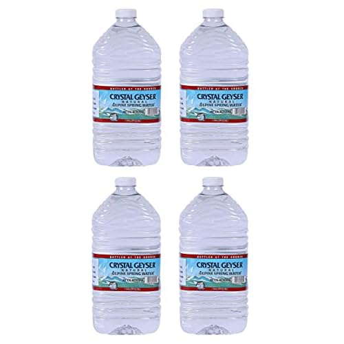 Crystal Geyser Since 1977 Natural Spring Water Plastic Jug 4 Ct 512 Oz - 0075140125151