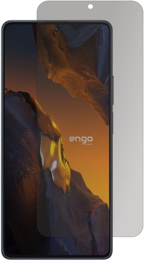 Engo Xiaomi Poco F5 İle Uyumlu Hayalet Ekran Koruyucu 9H Temperli Nano Esnek Cam, Gizlilik (Privacy) Korumalı Anti-Spy Yandan Görünmeyen