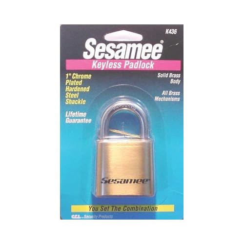 K0436 Sesamee Keyless Padlocks 3 Units