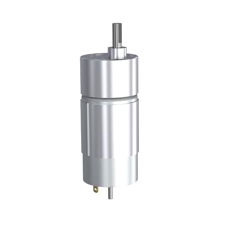 GB37 555 DC 24V 18W 12RPM 3920mN.m Gear Motor High Torque Electric Micro Speed Reduction Geared Motor Eccentric Output Double Shaft 37mm Diameter Gearbox (GB37-555-24-12)