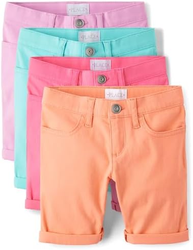 The Childrens Place Girls Solid Skimmer Shorts