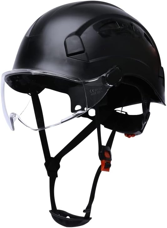Hard Hats for Construction Safety Helmet with Visor 6-Point Adjustable Suspension ANSI Z89.1 Type I Class C Hardhats, Cascos De Construccion