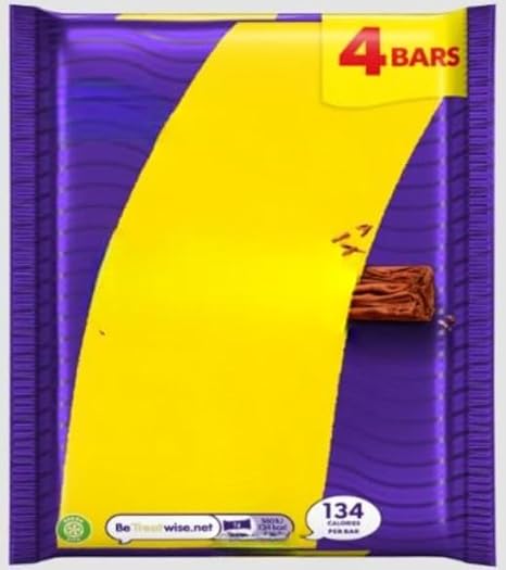 Chocolate Bar 4 Pack Multipack 102g (Pack of 6) Twisty Treat "Taste The Sweetness In Every Bite" Gift Hamper, Easter,Christmas,Birthday