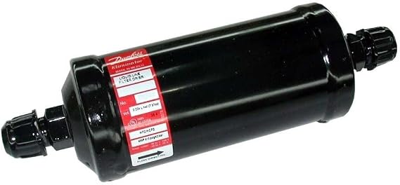 Danfoss 023Z0102 1/2in Liquid Line Refrigerant AC Filter Drier hvac refrigeration Flare 6.6-10tons Unidirectional 9-15/16in Long 3-11/16in Wide DCL 414