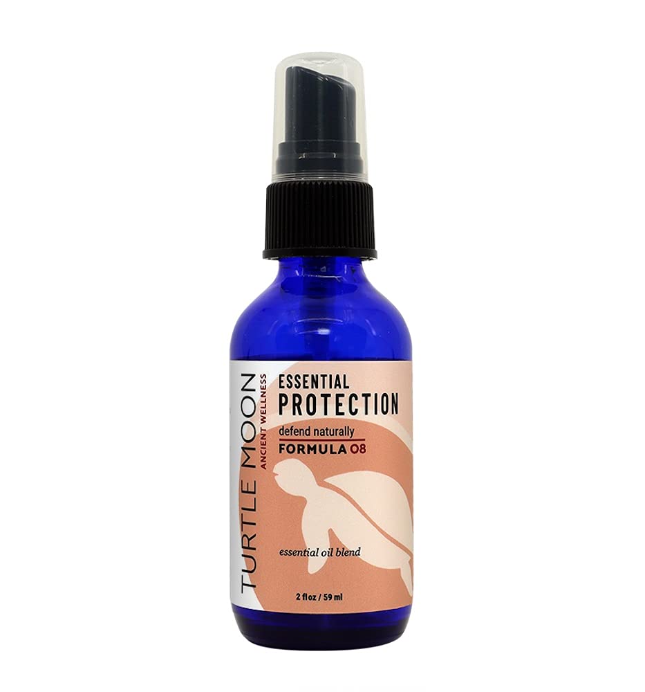 Essential Protection Spray 2 fl oz. Turtle Moons User-Friendly Version of The Ancient Thieves Oil Formula. Defend Naturally