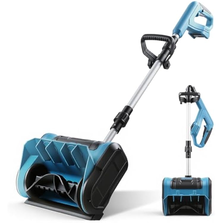 Cordless Snow Shovel for 18V Battery NOT Included, 12 Width, 8.6 Depth Electric Snow Blower, 23FT Throw Distance Snow Removal Shovel with Directional Plate for Driveway, Patio, Deck