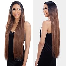 Shake-N-Go Weave Organique Mastermix Yaky Straight 4PCs with HD Deep Lace Part Closure (242628") (130)