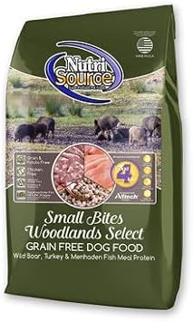 NutriSource Grain Free Woodland Select Small Bites Dog Food, 4lb