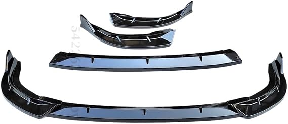 Front Bumper Lip Chin Cover Diffuser Deflector Accessories Compatible for CIVIC 8th Gen 4D Sedan 2005 2006 2007 2008 2009 2010 2011(Glossy Black)