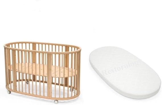 Restorology Stokke Sleepi Mini Mattress - Extra Thick Foam, Made to perfectly fit the Stokke Sleepi V3 Mini - Removable Washable Zip Cover (Size : 75 x 58 x 10 cm) Made In UK,(BAH - 777)