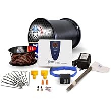 Electric Dog Fence Stubborn Dog - 1-Dog 1000' of Pro Grade Heavy Duty Boundary Wire for 1/3 Acre Pet Fence and 8 Correction Levels to Accommodate Larger, More Stubborn Dogs