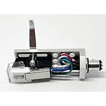 Cartridge and Stylus, Conical needle and Silver Headshell with mounting bolts for Technics SL-1200, SL-1210, SL-1600, SL-1610, SL-1700, SL-235, SL-23A, SL-B2