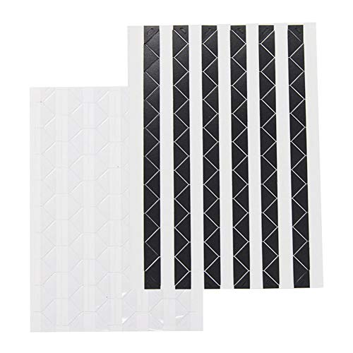 20 Sheets 2040 Pieces Photo Corner Stickers Self Adhesive Picture Mounting Corner Stickers for Scrapbooking Photo Album Journal DIY Craft Black and White