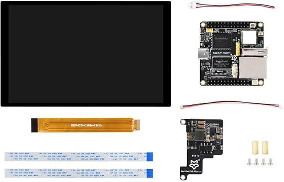 TUOPUONE Lyra Ultra RK3506B Linux Micro Development Board Onboard 8GB eMMC Integrates Triple-core ARM Cortex-A7 and ARM Cortex-M0 Processors with WFi, 8GB eMMC and 10.1inch LCD