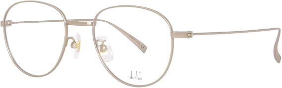 Dunhill Oval Eyeglasses DU0007O 004 Matte Antique Gold 49mm 7