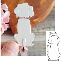 Dog Metal Die Cuts,Backdrop Dog Animal Frame Background Wedding Cutting Dies Cut Stencils for DIY Scrapbooking Album Embossing Paper Dies Card Making