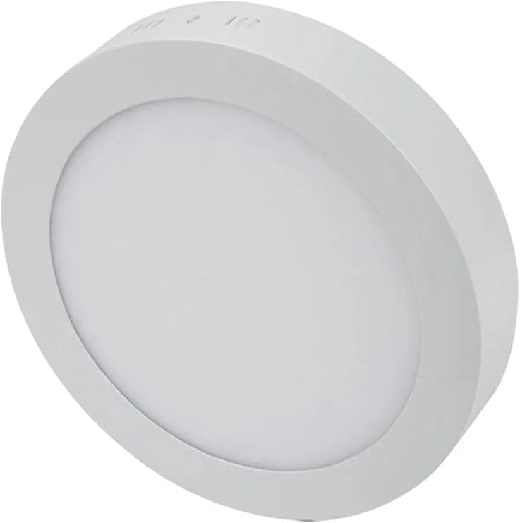 Cata Ct-5233 18w Panel Led Luminaire White Round Surface Mounted Metal Case White Light 6400k