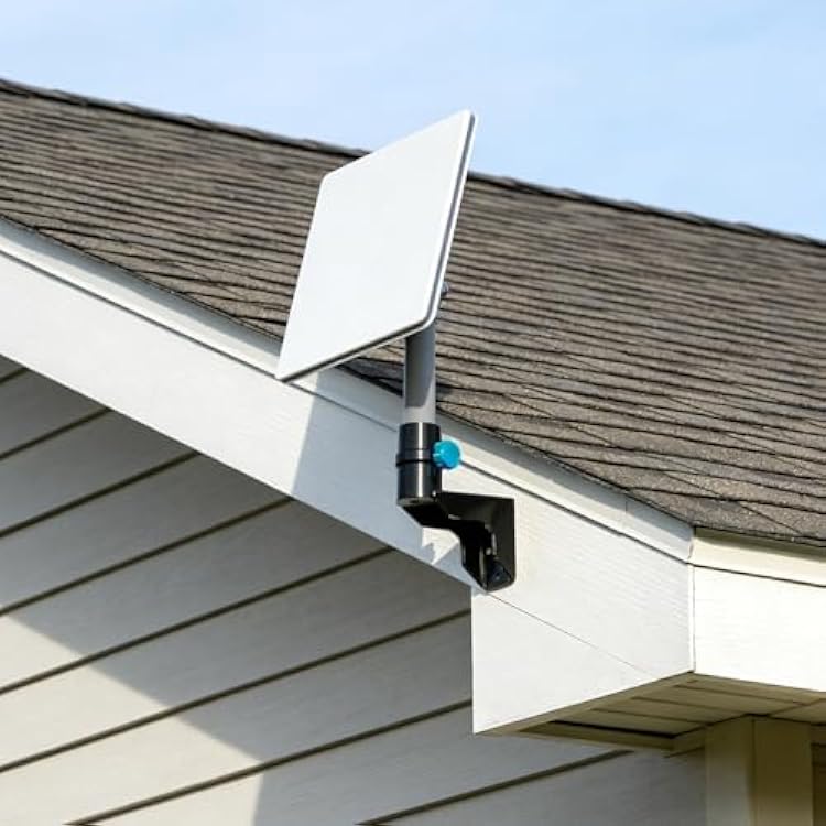 Qivine Starlink Roof Mount Gen 3, Heavy Duty Starlink Mounts, Stainless Steel Starlinks Gen 3 Mount with Height Adjustable for Internet Kit Satellite