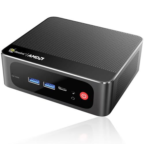 Beelink Mini PC SER5 MAX, Ryzen 7 6800UUp to 4.7GHz, 24GB LPDDR5 RAM 500GB PCIe4.0 SSD, Radeon 680M Graphics, WiFi 6 BT5.4 DPUSB-CHDMI 4K Triple Display 2.5G LAN OfficeHome Desktop Computer