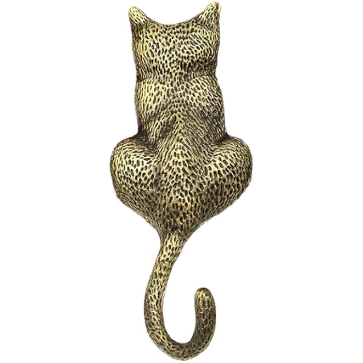 Cute Cat Hook - Inventive Brass Wall Hanger Bronze