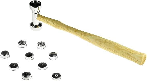 SE Texturing Hammer - Interchangeable Tips - Dual Head - 9 Different Tips - 837-9TM