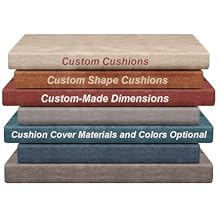 LUXUCURE Custom Size Bench Cushion,Bay Window Seat Cushion,Non Slip Washable Bench Cushion Pads,Furniture Cushions for Sofa Chaise Longue or Outdoor Patio Garden Swing Chair