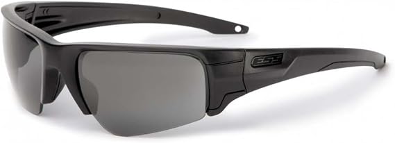 ESS Sunglasses Crowbar Black Subdued Logo With Clear and Smoke Gray Lens