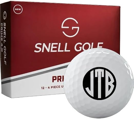 Snell Golf Prime 4.0 Monogrammed Golf Balls