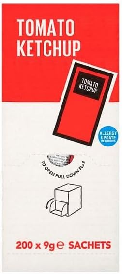 Lichfields Tomato Ketchup Sachets 200 x 9g