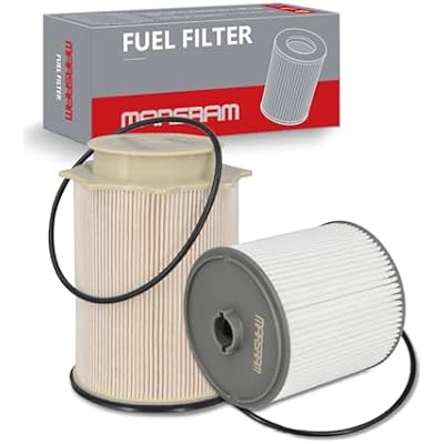 Marsram 6.7 Cummins Fuel Filter Water Separator Set fits for 2019 2020 2021 2022 2023 2024 Dodge Ram 2500 3500 4500 5500 6.7L Cummins Diesel Turbo Engines, Replace 68157291AA 68436631AA