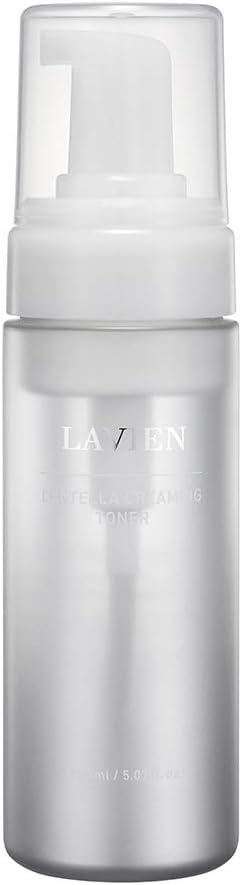 LAVIEN Centella Asiatica Bubble Toner - Foaming Korean Face Toner with CICA for Claming & Hydration - Exfoliating Creaming Toner for Sensitive Skin - 5.07 Fl Oz (150ml)