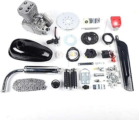 100CC Bicycle Engine Kit, 2 Stroke Motorized Bicycle Engine Kit, 36 Tooth Sprocket Gas Motorized Bike Petrol Gas Engine Kit, Petrol Gas Motor Engine Kit for Most 26"-28" Bikes