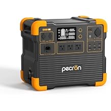 PECRON Portable Power Station E2400LFP, 2048Wh Solar Generator Backup, 2400W LiFePO4 Battery Expandable to 8192Wh, Fast Charging in 1.5 Hrs Power Station for Emergencies, Camping, RV, Home Use