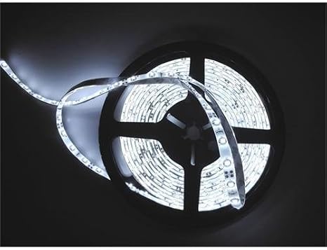 Cool White 5M 16.4 feet 300 LED Strip LED Tape Light Flexible Tape Ribbon 5 Metres with 300 SMD LEDs DC 12V [Energy Class A++]