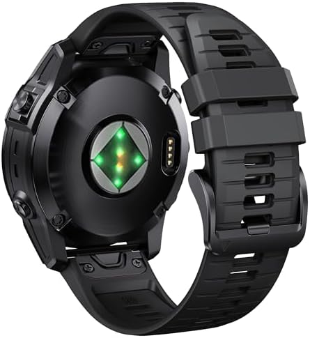 NotoCity for Fenix 7X Pro6X Pro Band for Fenix 6X Strap Fenix 7X Band 26mm Width Fenix 5X Plus Wristband for Descent Mk2itactix Deltatactix 7 Protactix 7 AMOLED Soft Silicone WatchBlack