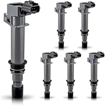 ENA Set of 6 Ignition Coil Pack Compatible with Dodge Jeep Mitsubishi Aspen Dakota Durango Ram 1500 Nitro Cherokee Commander Liberty Raider 3.7L 3.9L 4.7L V6 V8 Replacement For UF270 UF399 UF297 C1231