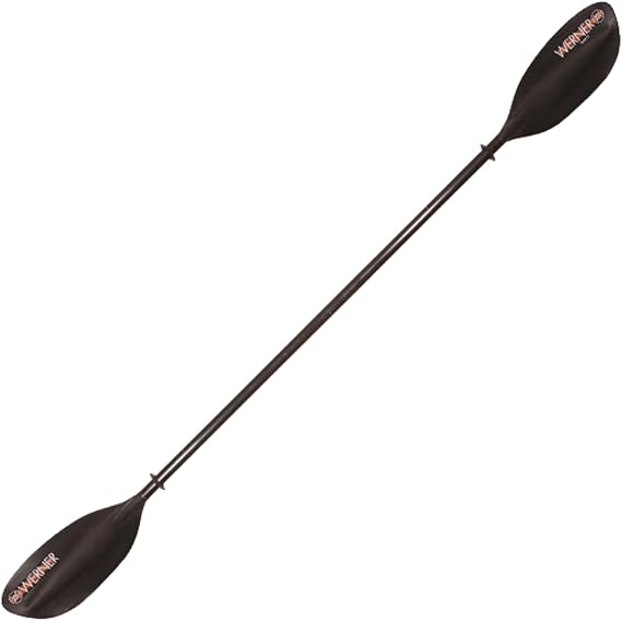 Werner Paddles Tybee CF 2 Piece Straight Shaft Kayak Paddle - Lightweight Carbon-Fiber Reinforced Paddle for Touring & Recreation