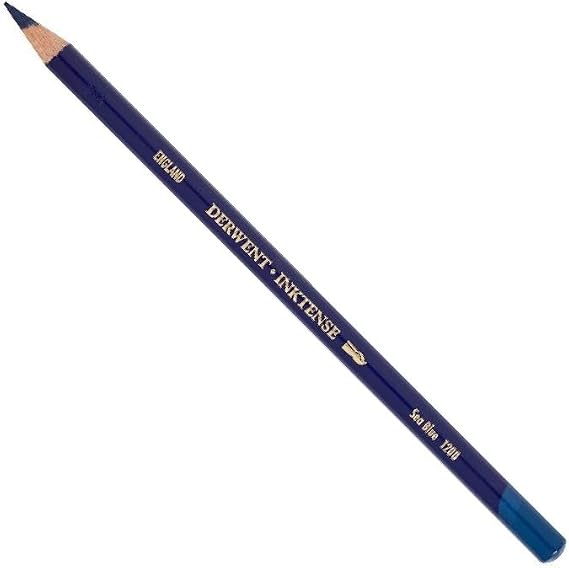 Derwent Inktense Pencils sea Blue 1200